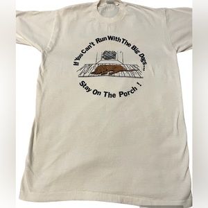 Vintage single stich tshirt raised picture size M